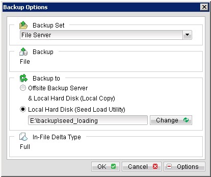 Seed Loading giúp dễ dàng sao lưu lượng dữ liệu lớn bằng cách Full Backup lần đầu vào thiết bị Removable HDD/NAS
